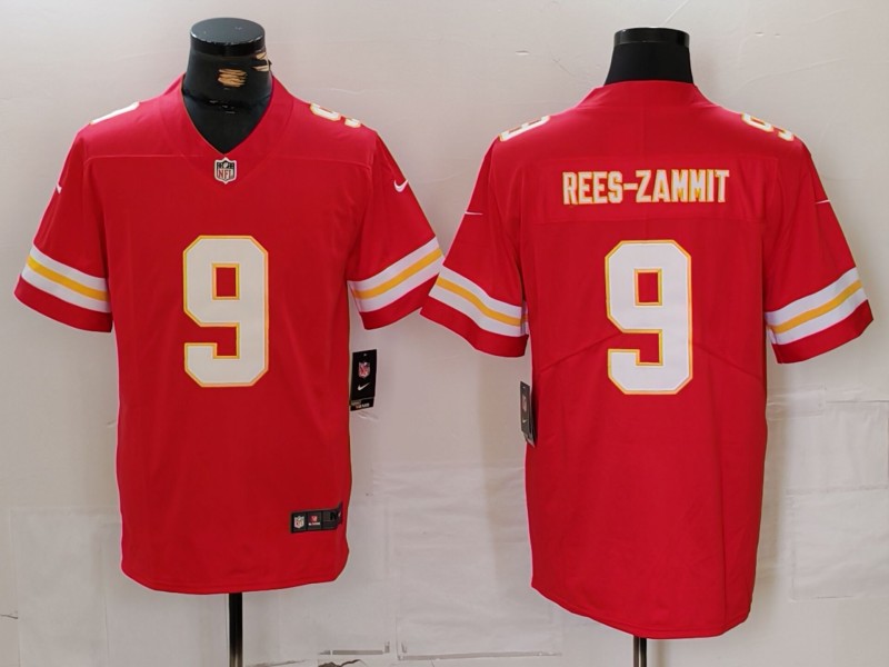 Men Kansas City Chiefs #9 Rees-Zammit Red 2024 Nike Vapor Untouchable Limited NFL Jersey->new york yankees->MLB Jersey